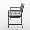 Farmhouse Style Loja Bench Outdoor Seating - Dark Gray - Image 8