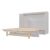 Full Size Murphy Bed With Large Drawers, Space Saving Design - White - Image 4