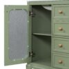 Bathroom Vanity With A Soft Close Glass Door, Adjustable Shelves, And Three Drawers - Green - Image 20