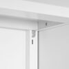 Metal Printer Stand With Storage Mobile Printer Tables For Small Spaces With Door Adjustable Shelf File Cabinet On Wheels For Home Office - White - Image 9