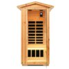 1 Person Far Infrared Old Fir Outdoor Sauna Room - Natural - Image 3