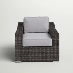 Patio Chair With Cushion - Espresso