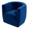 Delaney - Swivel Chair - Dark Blue - Image 2