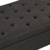 Convertible Ottoman Sleeper With Memory Mattress And Tufted Design, Folding Sofa Bed - Dark Gray Linen - Image 21