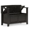 Amherst - Small Entryway Storage Bench - Hickory Brown - Image 2