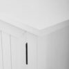 Classic Grooved Door TV Stand For Tvs Up To 65" - White - Image 4