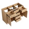 Original 48" Freestanding Bathroom Vanity With Resin Sink Soft Closing Doors And Drawers Plywood Construction - Oak - Image 17