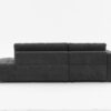 Jessica - Lamb Wool Left Facing Sectional Sofa With Chaise - Dark Gray - Image 6