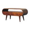 Circular TV Stand - Chestnut - Image 3