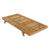 Acacia Wood Lounge Chaise Set With Headrest And Water Resistant Cushions - Beige - Image 16