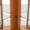 Corner Curio Cabinet With 5 Shelves And Lighting System (E26 Light Bulb Not Included) - Oak - Image 9
