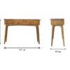 Large 3 Drawer Console - Brown - Image 7