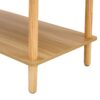 Modern 2 Tier Coffee Table For Living Room Furniture, Rectangular Center Table With Open Storage Shelf, Rounded Rubberwood Legs, Stable And Durable - Burly Wood - Image 11