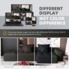 Modern Oversized Modular Sectional Sofa With Ottoman, Seat, Chaise Lounge And Armrest, Sparkling Chenille Fabric Soft Cushion Sofa With 4 Pillows, 4 Pieces Diy Combination Tufted Sofa, No Assembly Required - Black - Image 15