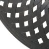 Elegant Cast Aluminum Round Bar Table With Romantic Filigree Design - Copper - Image 9