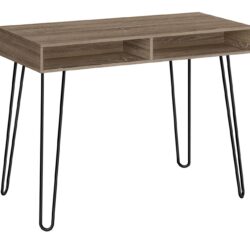 Computer Desk, Home Office, Laptop, Left, Right Set-Up, Storage Drawers, Work, Contemporary Modern - Taupe