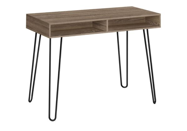 Computer Desk, Home Office, Laptop, Left, Right Set-Up, Storage Drawers, Work, Contemporary Modern - Taupe