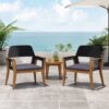 Soho - Transitional Style Outdoor Club Chair (Set of 2) With Cushions - Teak - Image 4