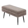 Neapolitan - Contemporary Storage Bench - Black / Brown - Image 4