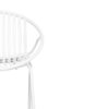 Modern Outdoor 7 Piece Dining Set With Stackable Chairs - Teak / Black / White - Image 19