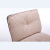 Oversize Seat Cirss Cross Chair With Wheels, Elegant Design Computer Chair, Adjustable Height 360 Degree Rolling Swivel Home Office Chair For Small Space, Dressing Room, Living Room - Pink / Gray - Image 8