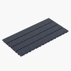 Diy - Module Interlocking Decking Tiles Floor Tile For Porch Poolside Outdoor And Indoor Balcony Backyard - Dark Gray
