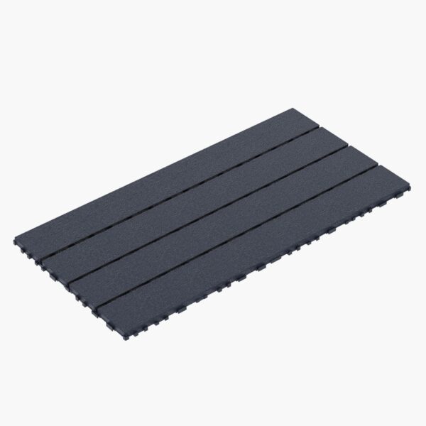 Diy - Module Interlocking Decking Tiles Floor Tile For Porch Poolside Outdoor And Indoor Balcony Backyard - Dark Gray