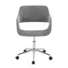Margarite - Contemporary, Task Chair - Chrome / Gray - Image 5