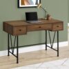 Computer Desk For Home Office, Laptop, Storage Drawers, Transitional - Walnut - Image 2