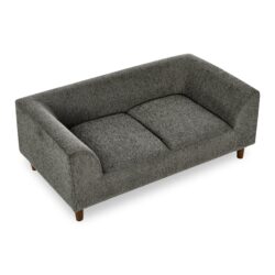 Modern Rectangular Pet Sofa With Backrest And Armrests, Soft Cushion - Dark Gray