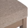 Milltown - Footstool Small Ottoman Bench - Fawn Brown - Image 7