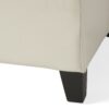 Glouster - Storage Ottoman With Leather Upholstery - Ivory - Image 16