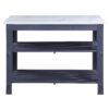 Enapay - Marble Top Top Kitchen Island - Gray - Image 2