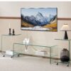 Clear Glass TV Table, Tempered Glass Stand For Living Room Decor - Transparent - Image 4