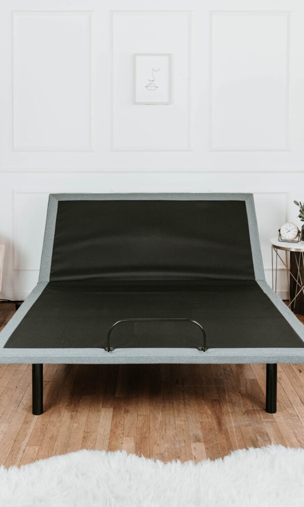 Btx5 - Twin Adjustable Bed Base With Head And Foot Position Adjustment - Black / Gray