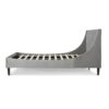 Aspen - Queen Vertical Tufted Modern Headboard Platform Bed Set - Opal Gray - Image 4