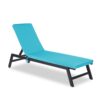 Outdoor Lounge Chair Cushion Replacement Patio Funiture Seat Cushion Chaise Lounge Cushion - Sky Blue - Image 2