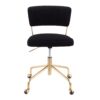 Tania - Contemporary Task Chair - Gold / Black - Image 5