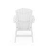 Adirondack Chair Sturdy HDPE Poly Lumber For Poolside, Patio, And Garden Relaxation - White - Image 4