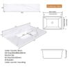Bianco Carrara Venato 37" Marble Vanity Top With Pre Drilled Faucet Hole And Undermount Sink - White - Image 3