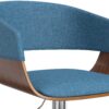 Lowell - Adjustable Swivel Bar Stool - Blue - Image 2