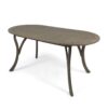 Acacia Wood Dining Table Stylish Outdoor Table - Gray - Image 7