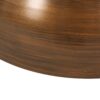 Sparling - Modern Iron Hourglass Coffee Table - Brushed Antique Brown - Image 8