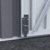 8 0 Ft Outdoor Storage Garden Tool Shed With Thickened Galvanized Steel With Sloped Roof & Double Lockable Door Storage Shed Large With 6 Vents - Gray - Image 6