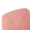 Modern Teddy Fleece Fabric Living Room Furniture Dining Chair With Gold Legs, Soft And Comfortable, Adjustable, Space Saving - Pink - Image 14