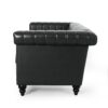3 Seater Contemporary Design Sofa - Black - Image 7