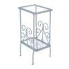 Accent Table, Side Tempered Glass, Transitional - Silver - Image 3
