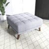 Addison - Square Upholstered Ottoman - Gray / Light Gray / Wood - Image 6