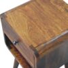Mini Curve Lower Bedside Table - Chestnut - Image 5