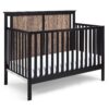Connelly - 4 In 1 Convertible Crib - Black / Vintage Walnut - Image 2